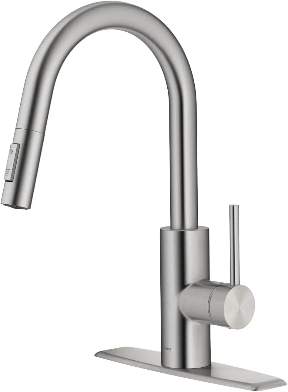 

Spot Free Stainless Steel Finish Dual Function Pull-Down Kitchen Faucet, KPF-2620SFS, 15 1/8 inch