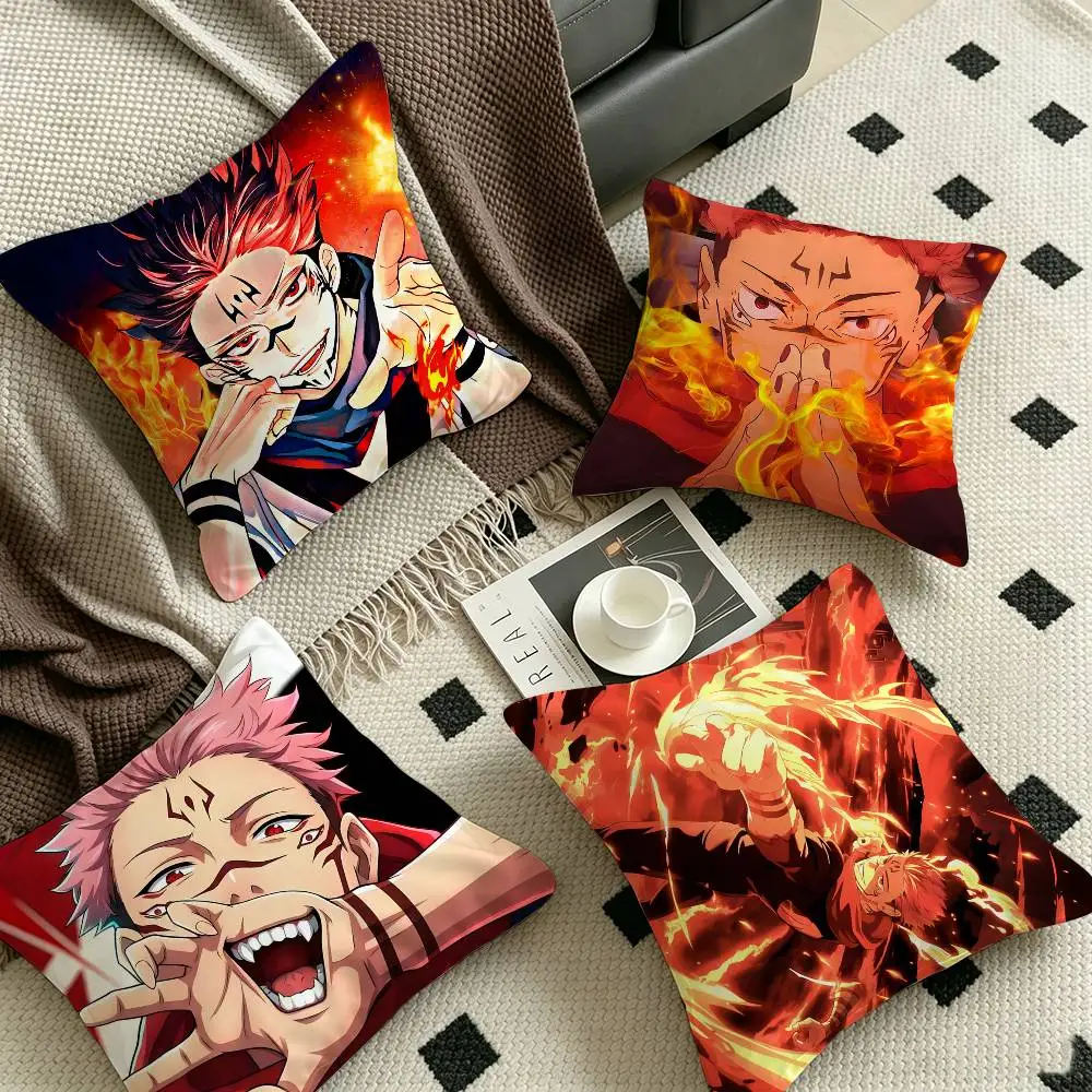 A-Anime-Character-Jujutsu-Kaisen-Ryomen-Sukuna Personalized Pillow Cover Kids Bedroom Wild Party Decor Pillowcase