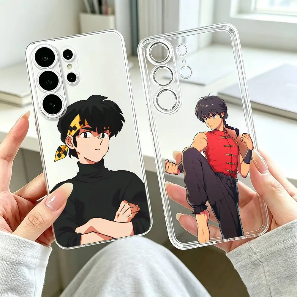 Ryoga Hibiki Ranma P-chan  Phone Case For Samsung S25,S24,S21,S22,S23,S30,Ultra,S20,Plus,Fe Transparent Cover Gift