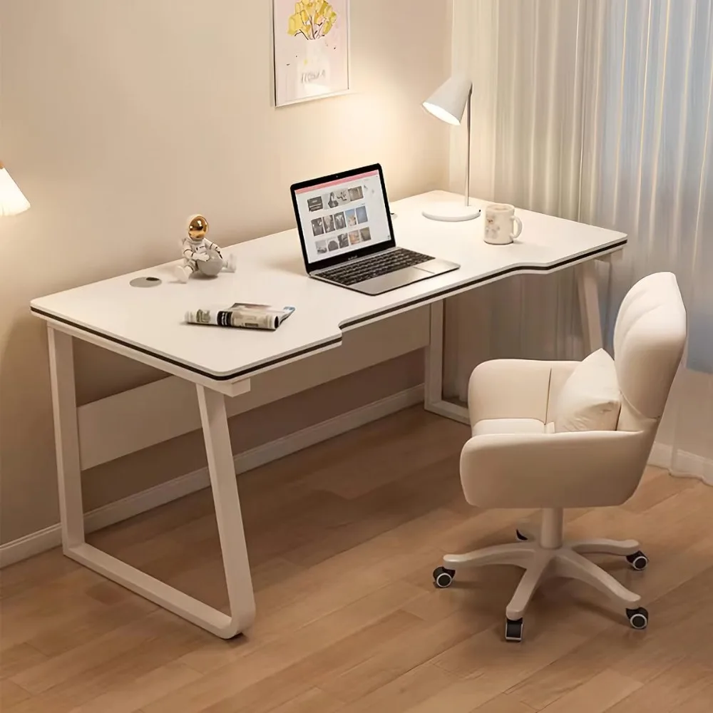 

Gaming Desk Computer Writing Table Student Art Modren Simple Style PC Wood Suitable for Home, Office