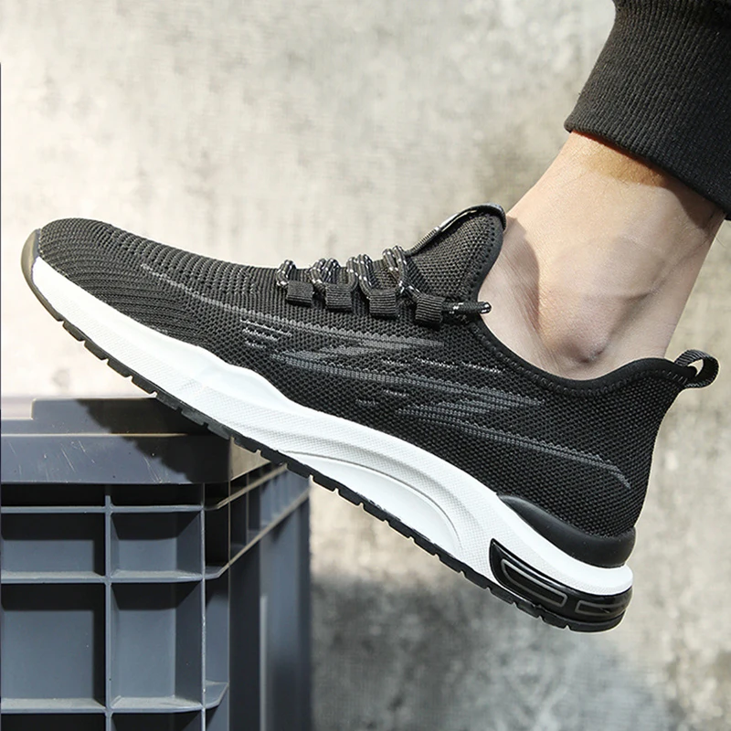 Men's Casual Shoes Outdoor Fashion Thick-soled Shoes Men's Mesh Breathable Sports Shoes Men's Running Shoes European Men's Shoes