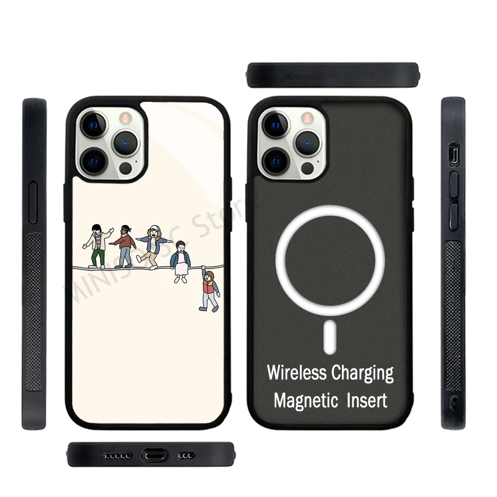 

Stranger Things The Acrobats and the Fleas Phone Case Strong Magnetic For IPhone 15 14 13 Pro Max 11 12 Mini For Magsafe