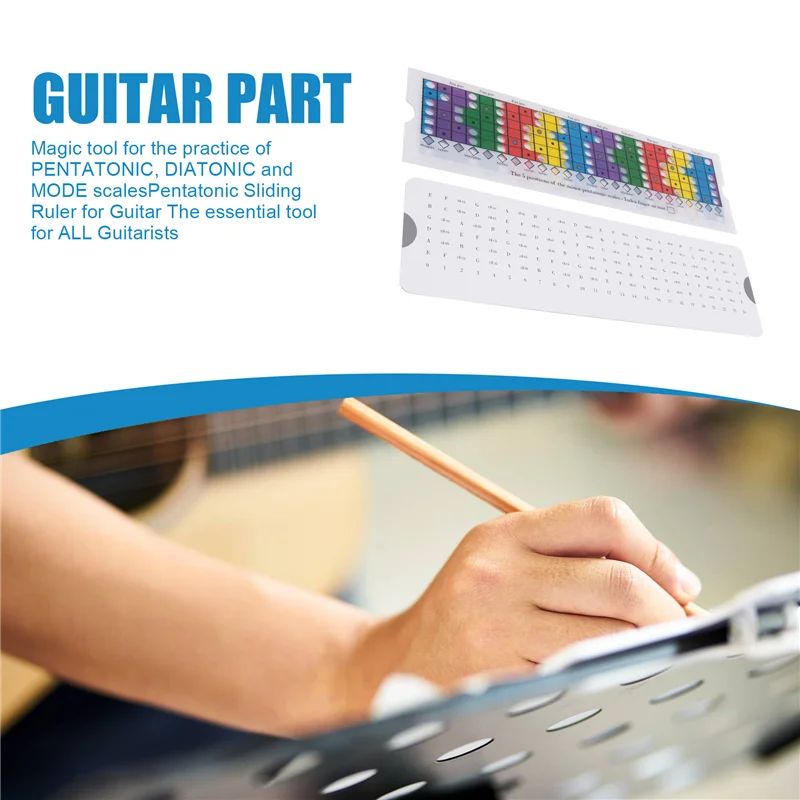 AED2- مسطرة انزلاق الجيتار لممارسة موازين السباق والدراجاتونيك والوضع/مسطرة انزلاقية بينتاونيك