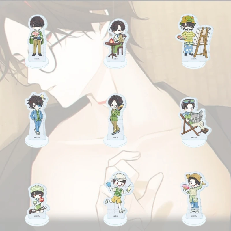 10CM Owen Game Acrylic Stand Model Osaki Ariake Shinkyo Hinode Shioya Take-shiba Ichiba-mae Figures Desk Decor Collection