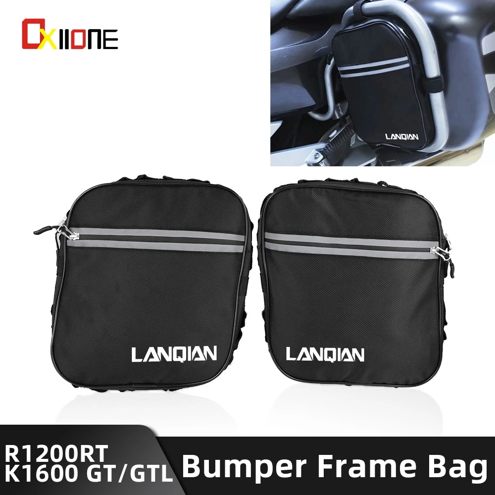 FOR BMW R 1200 RT 2010-2018 K 1600 GT GTL 2011 12-2016 Motorcycle Bumper Frame Bag Waterproof Repair Tool Placement Storage Bags