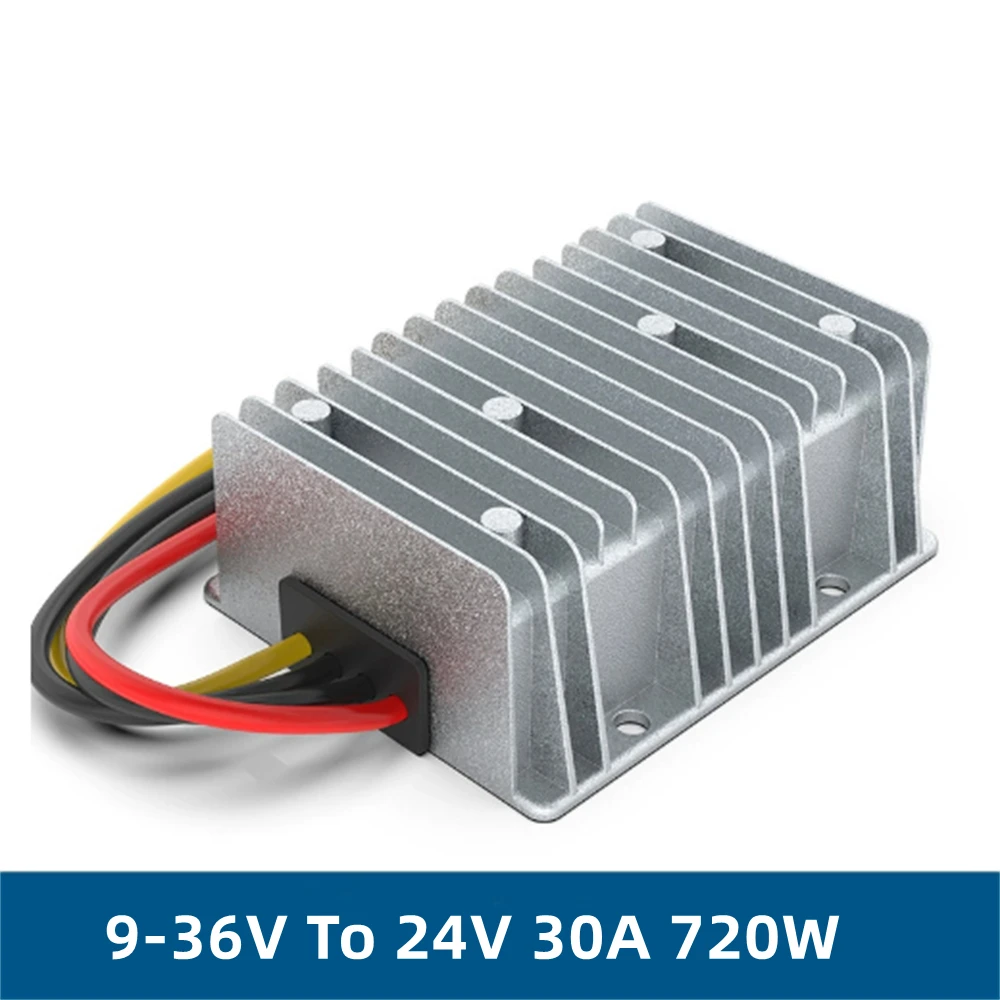 dc-9-36v-to-dc-24v-30a-720w-boost-buck-converter-stabilizer-power-supply-voltage-for-ev-cars-boats
