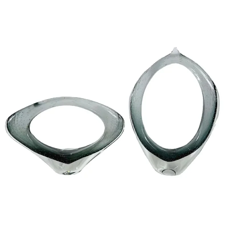 Modern European Style Glazed Aloe Vera Ornament for Living Room TV Cabinet Hollow Special Shaped Home Decor Model Room