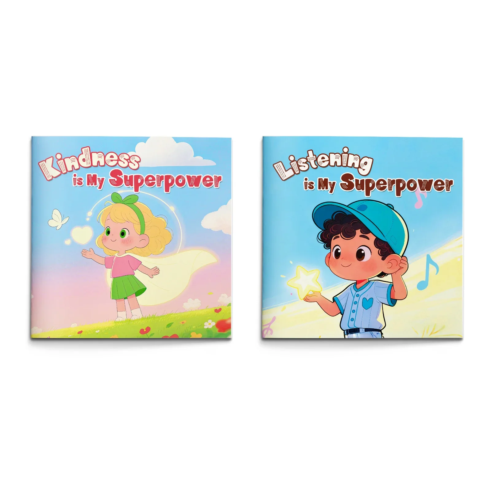 2-Book Social-Emotional Learning Set for Kids: Kindness Is My Superpower and Listening Is My Superpower