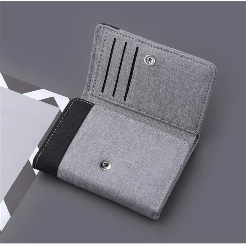 

Canvas Wallet Holders Black/blue/gray Card Holder Wallet Case 8 Slots Hasp Male Purse Credit Card Case purse wallets for women