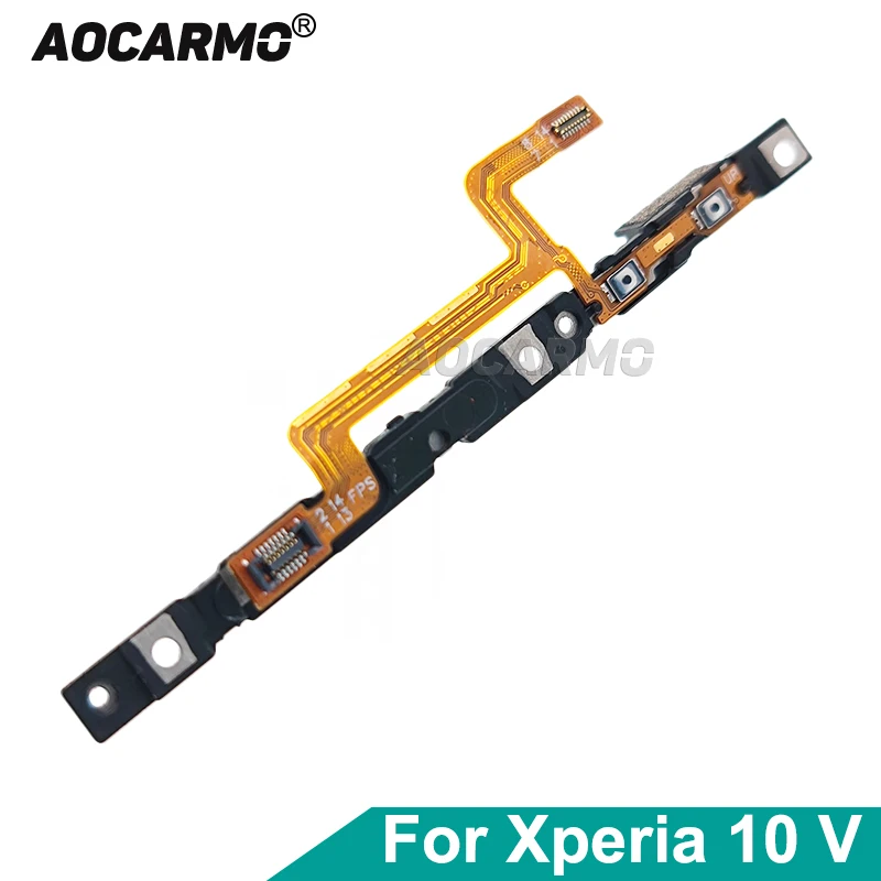 Aocarmo For Sony Xperia 10 V X10v XQ-DC72 DC54 SO-52D Volume Up And Down Button Flex Cable Replacement