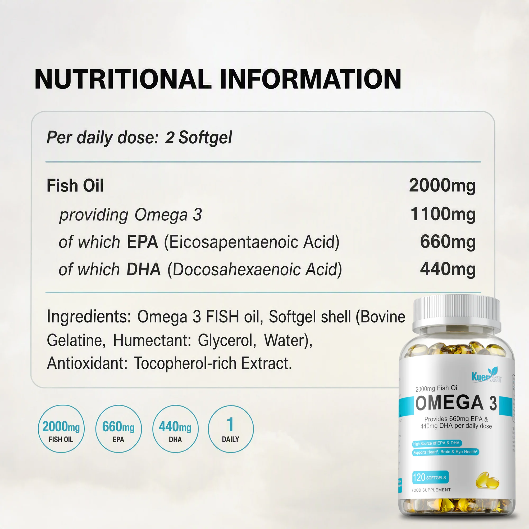 Omega 3 Fish Oil - with DHA EP - Omega 3 Fish Oil review and price