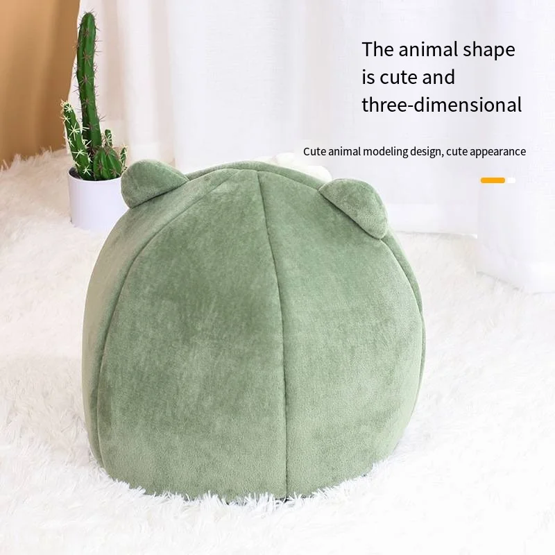 40x40cm Soft Semi-enclosed Indoor Cats Cave Warm Kennel for Small Dogs Cats Deep Sleep Pets Accessories Cat House  Cat Bed