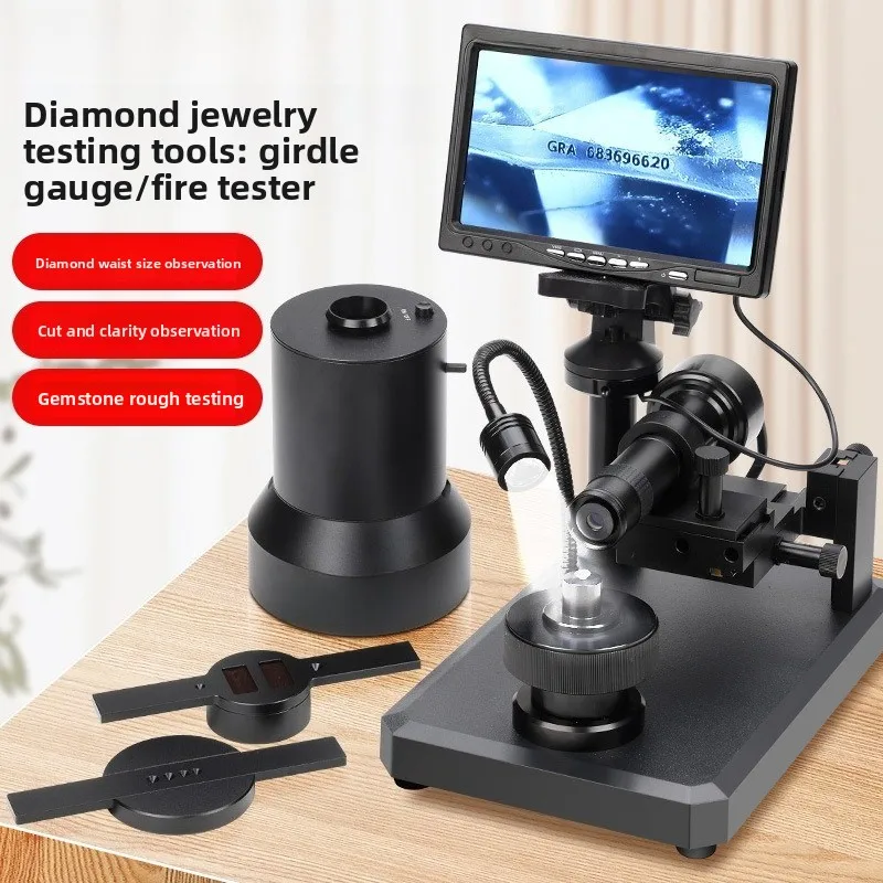 Electronic diamond waist code instrument, fire color instrument high definition waist code microscope, video waist code