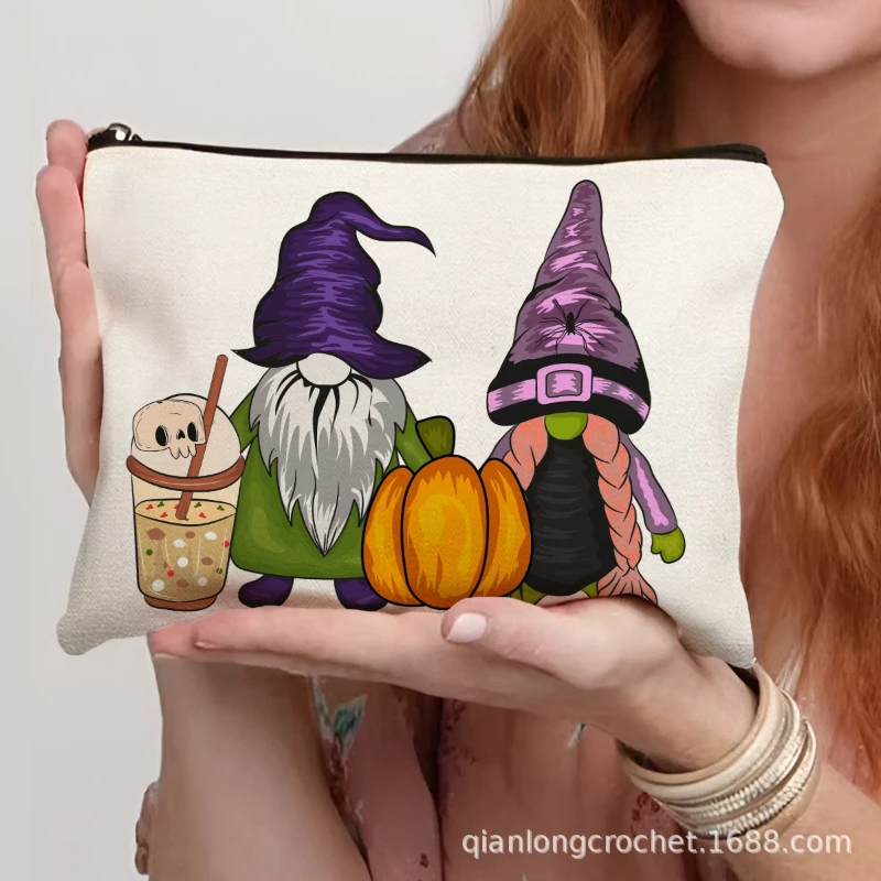 حقيبة مكياج عصرية بسحاب قابلة للتخصيص لمستحضرات التجميل، مقلمة لتنظيم حمل اليد، حقيبة مكياج