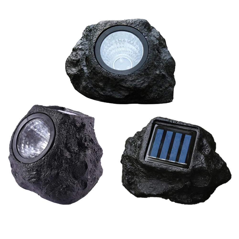 Outdoor Solar Spotlights Simulation Stone Lawn Lamps LED Solar Lights IP65 Waterproof Landscape Decoration Lighting Lawn Lamps images - 6