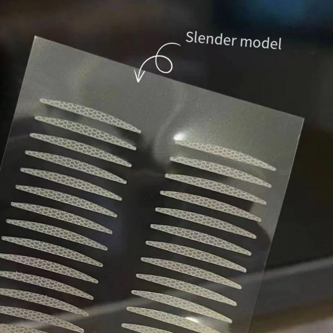 สติกเกอร์เปลือกตาสองชั้นที่มองไม่เห็นโปร่งใสตาโตธรรมชาติยกสติกเกอร์เปลือกตาสองชั้นลูกไม้ตาข่ายไร้รอย