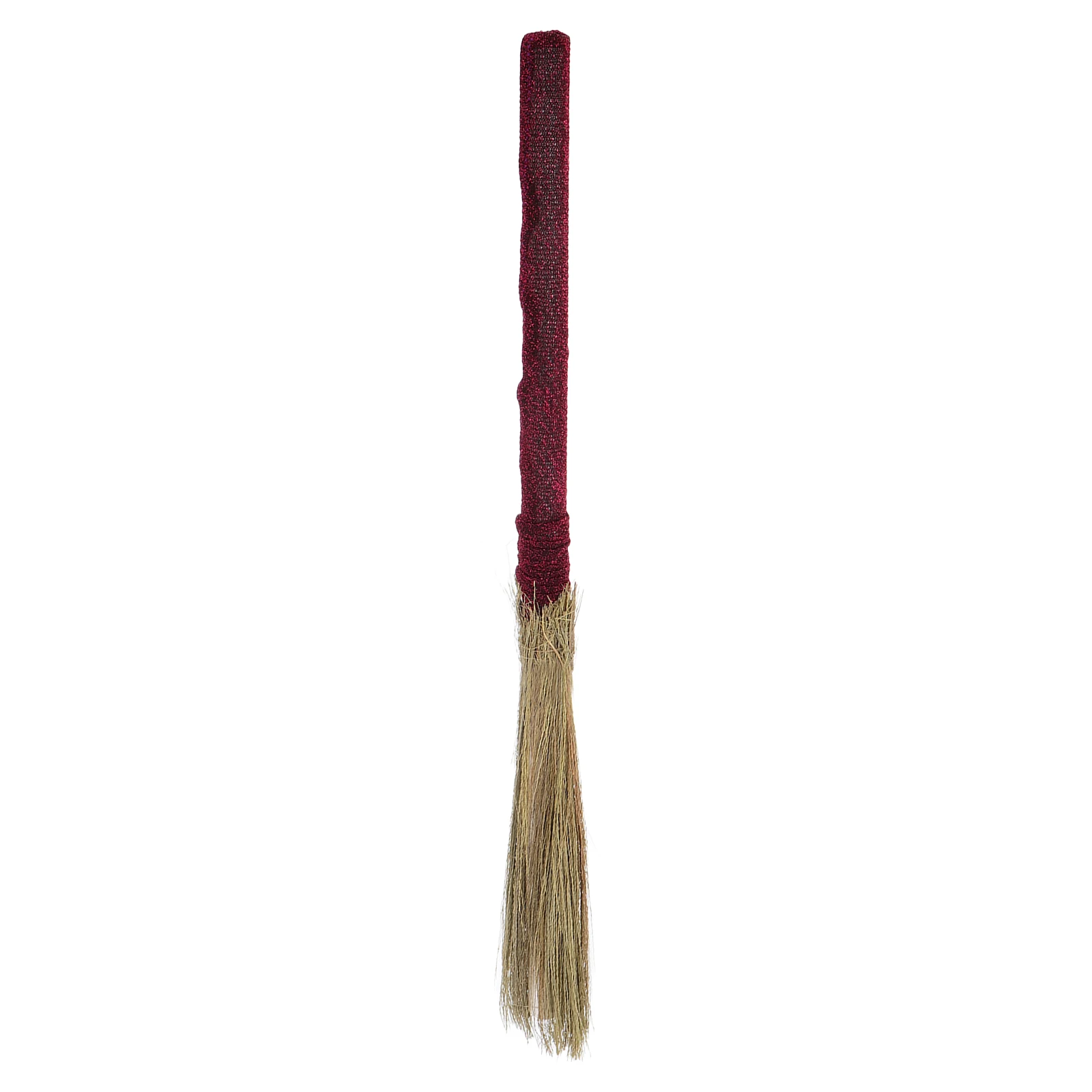 

Witch Broom Halloween Decor Purple Straw Broomstick Wood H Cosplay Party Supplies Plastic Broomsticks for Child Costume