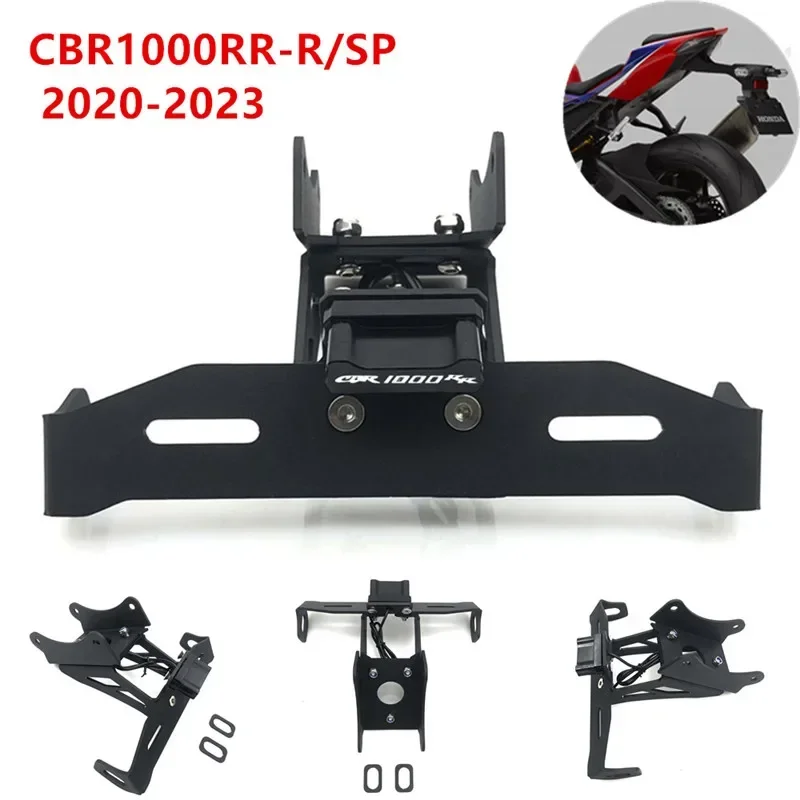 

Motorcycle License Plate Bracket Holder Fender Eliminator Tail Number LED For HONDA CBR 1000 RR-R CBR1000RR-R SP 2020-2023