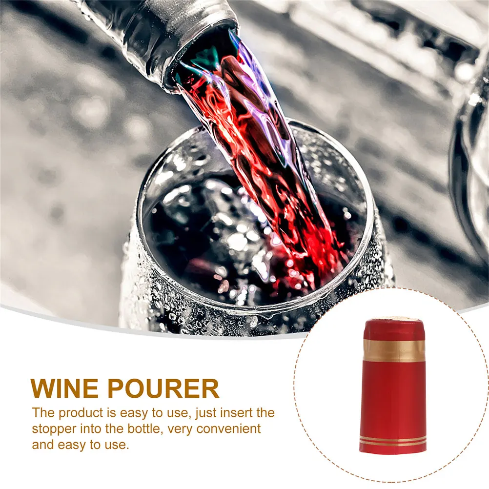 

50 Pcs Bottle Shrink Tops Heat Sealing Capsules PVC Reliable Elegant Classic Look Cover Wraps