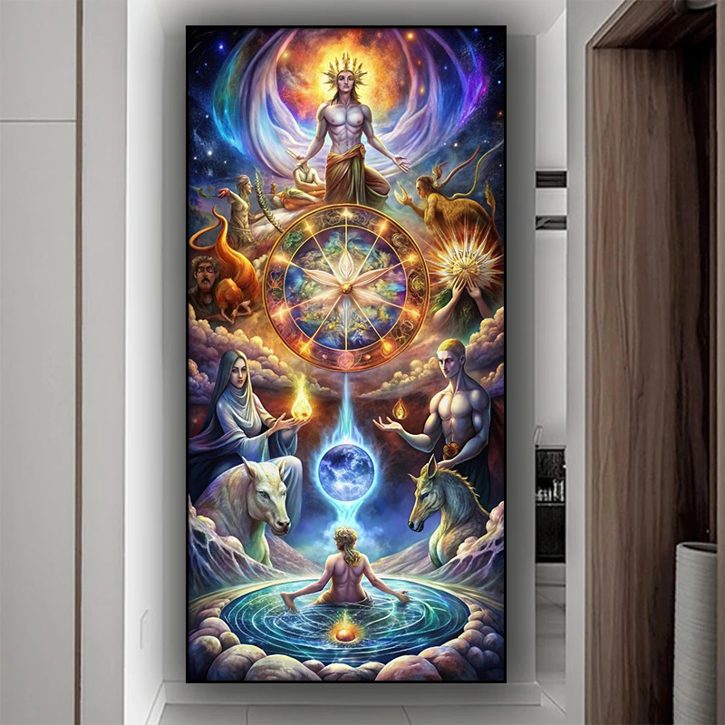 Diy Secret signs of the zodiac astrology Diamond Painting New 2026 Full Round Diamond Mosaic Cross Stitch Kits Home Decor Art