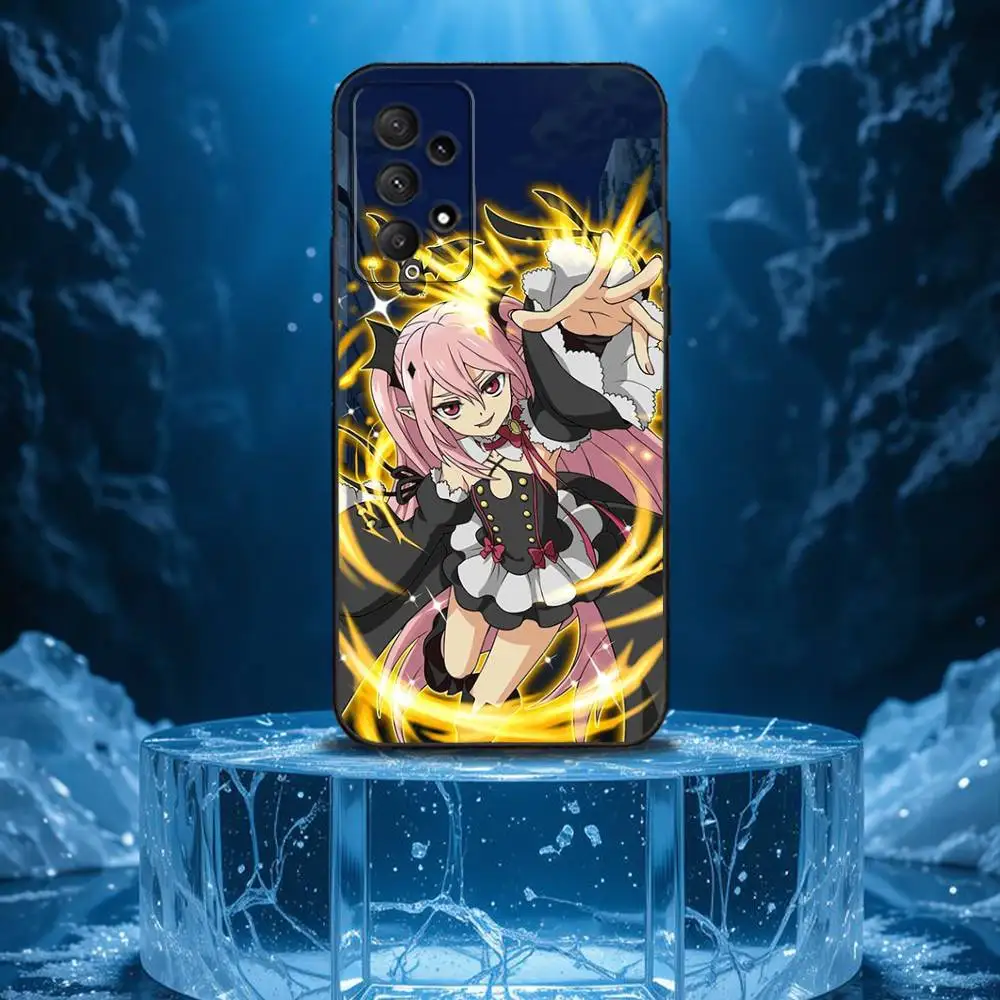 Owari no S-Seraph Phone Case For Samsung Galaxy A13,A21s,A22,A31,A32,A52,A53,A71,A80,Soft Black Shell - Image 2