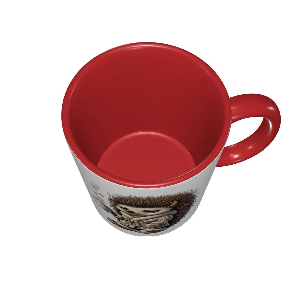 Tired Hedgehog Mug Funny Ceramic Coffee Cups Tea Mugs Milk Cup Drinkware Gift for Friends view 4