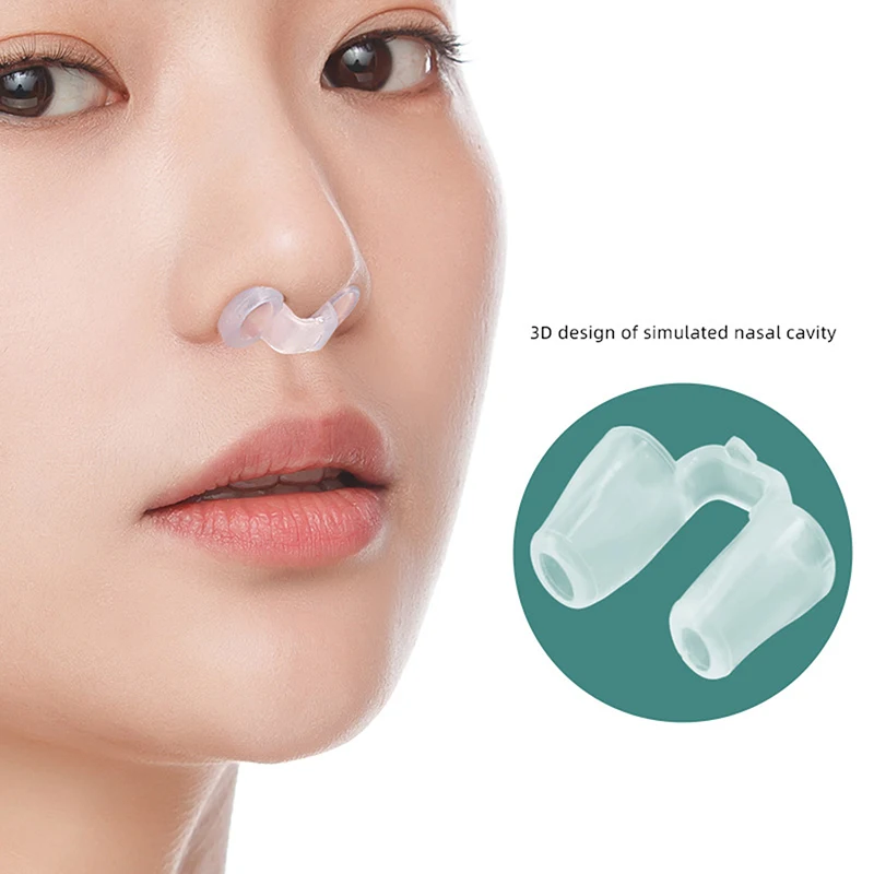 Postoperative Rhinoplasty Nostril Support Silicone Shaping Crooked Nose Correction Fixator Silica Gel Nose Clip Prevent Snoring