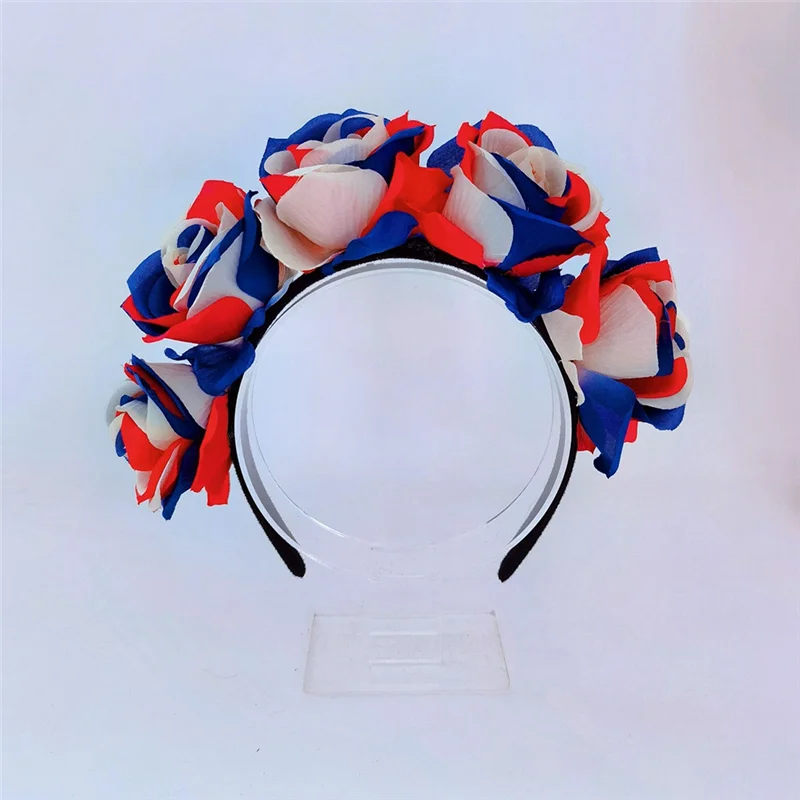 

5Pcs Blue White Red Sports Hair Band For Men Women Hair Head Hoop Band Sports Headband Hairband Hair Replacement Parts