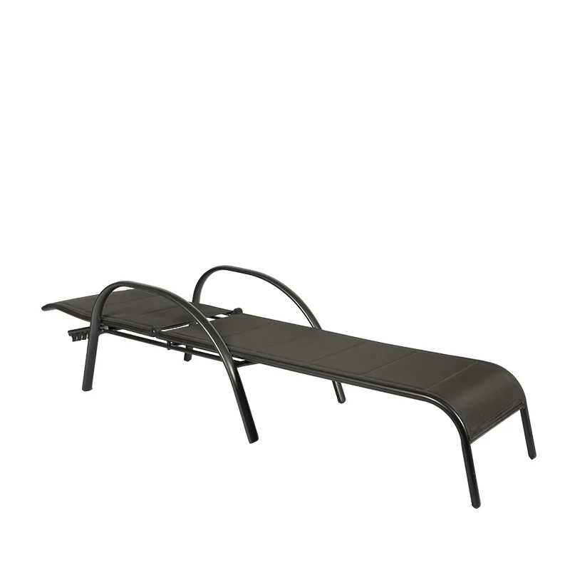 Outdoor Gravity Lounger Beach Chair Foldable Metal Leisure Furniture for Garden Park Hotel Sun Loungers Stacking Warehouse