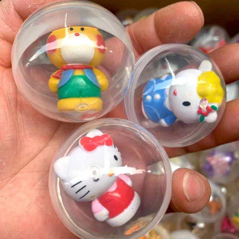 Japan Anime Gashapon Figures 5pcs Animal Cartoon Dolls Gacha Kitty Capsule Ball Baby Toys Action Figure Children Gifts