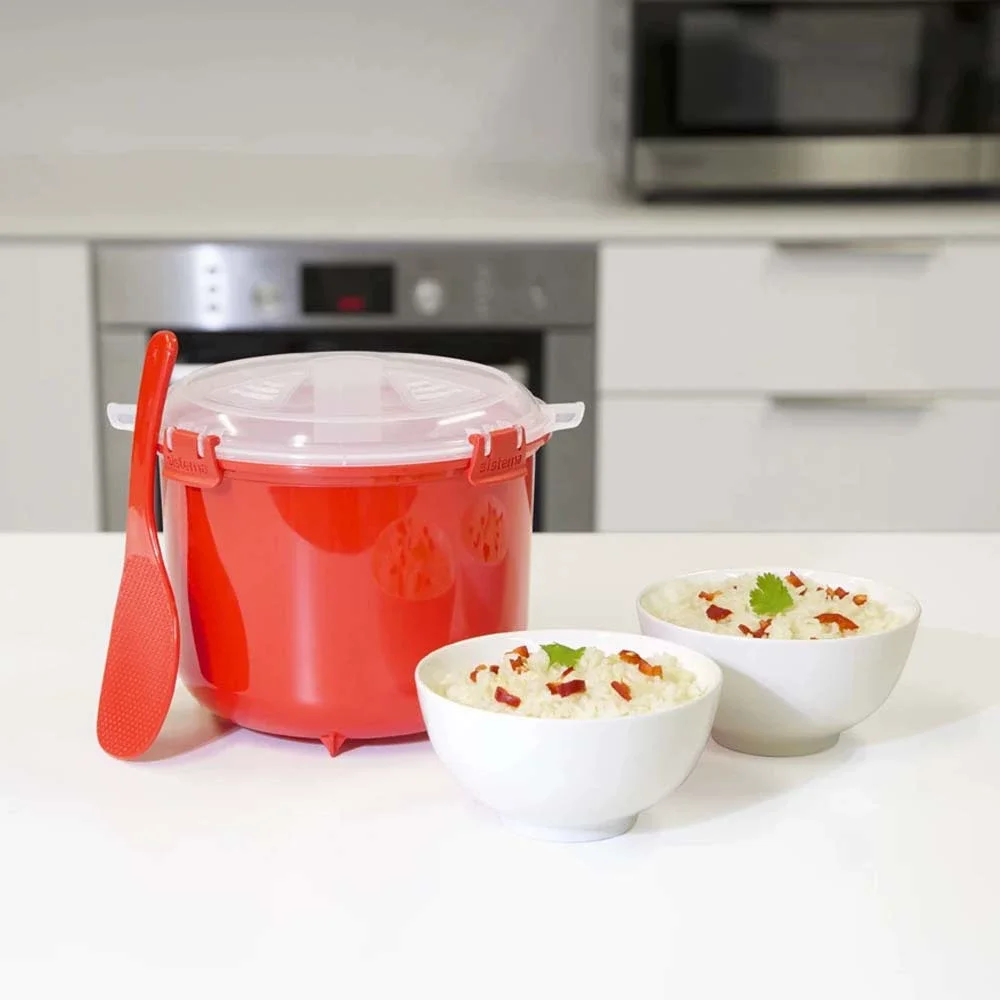 Microwave Oven Rice Cooker Portable Food Container Multifunction Steamer Rice Cooker  Lunch Box Steaming