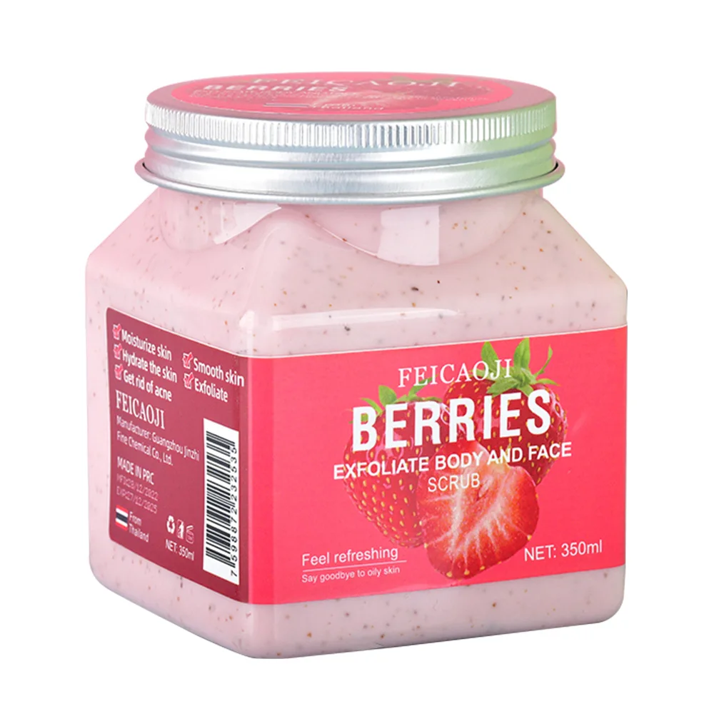 Exfoliante corporal Exfoliante para niña, artefacto de baño de sabor a fruta, sal de baño, Limpieza Profunda, piel de pollo, exfoliante para pies, venta al por mayor, Verano