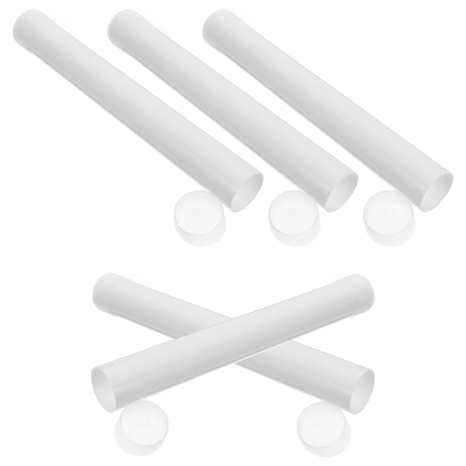 5 قطعة أنبوب اللوحة القماشية دائم بولي كلوريد الفينيل حامل الملصقات الفن تخزين السفر واقية الحاويات لملصقات الرسومات وثائق #4