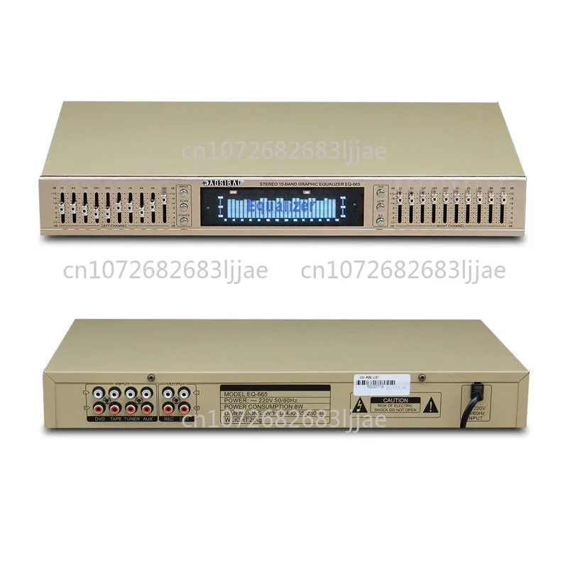 

220V EQ665 Equalizer Hifi Home EQ Dual 10 BAND Stereo Treble Alto Bass Regulation with Built-in Bluetooth New