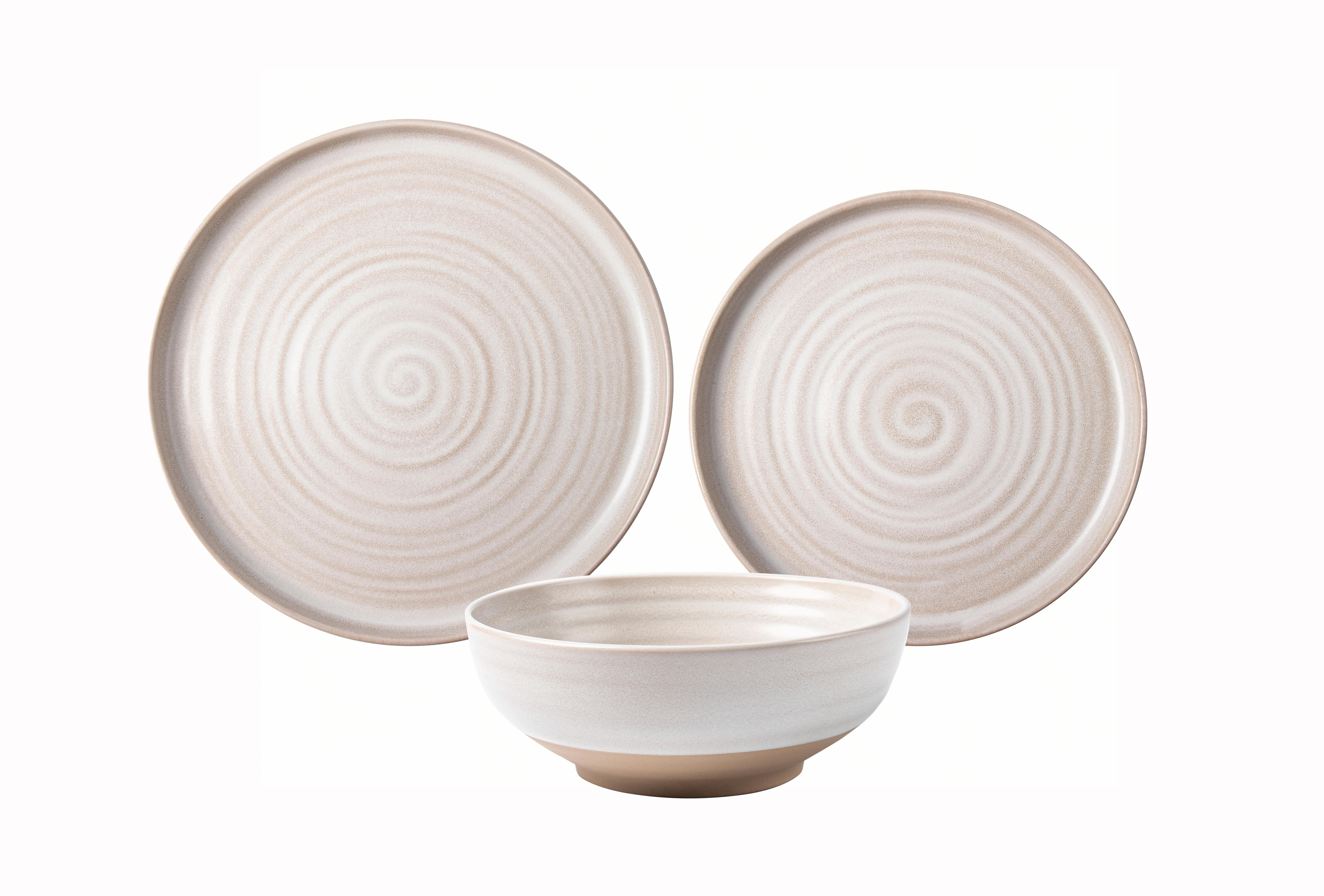 

Collins Cream Stoneware 12-Piece Dinnerware Set for Everyday Dining and Entertaining