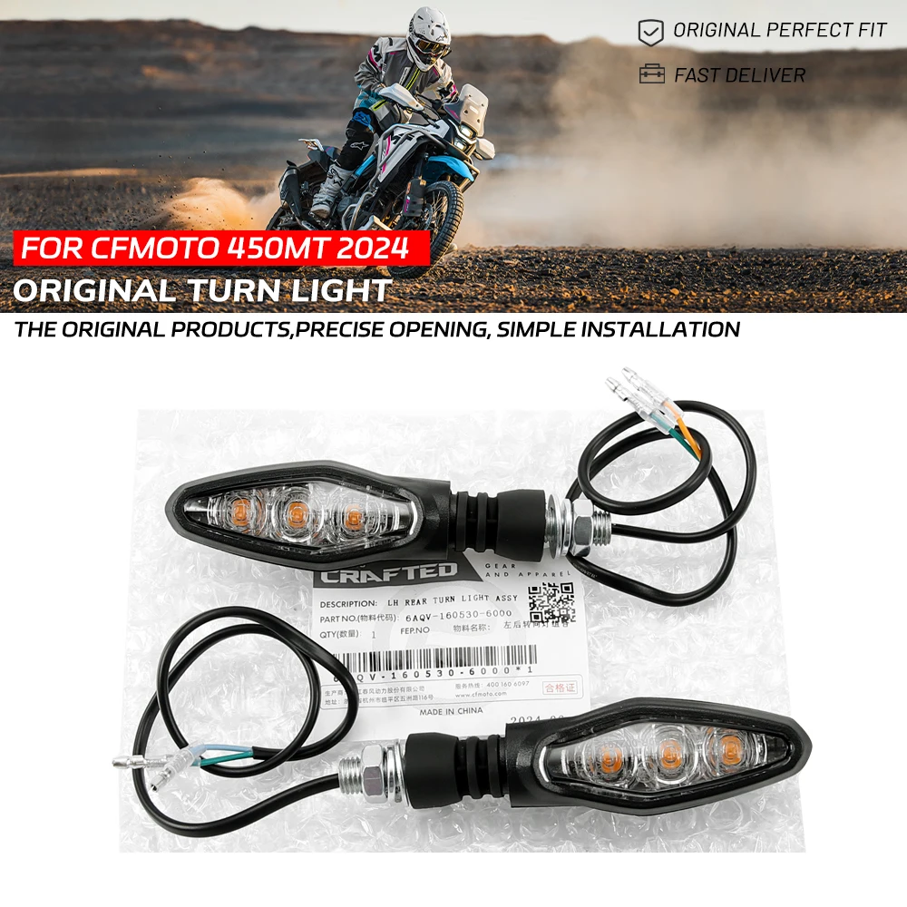 For CFMOTO 450MT CF450MT MT CF400-8-8A Motorcycle Accessories Turn Signal Front Rear and Left Right Turn Direction Lights