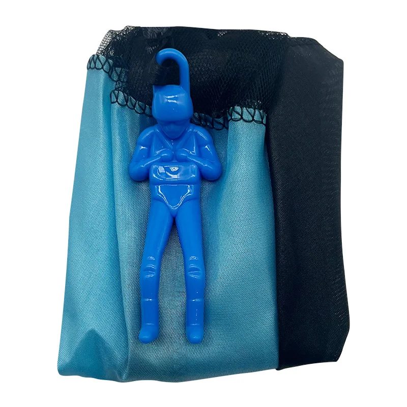 1 stks Hand Gooien Parachute Kids Outdoor Grappig Speelgoed Spel Speelgoed voor Kinderen Fly Parachute Sport met Mini Soldaat Speelgoed