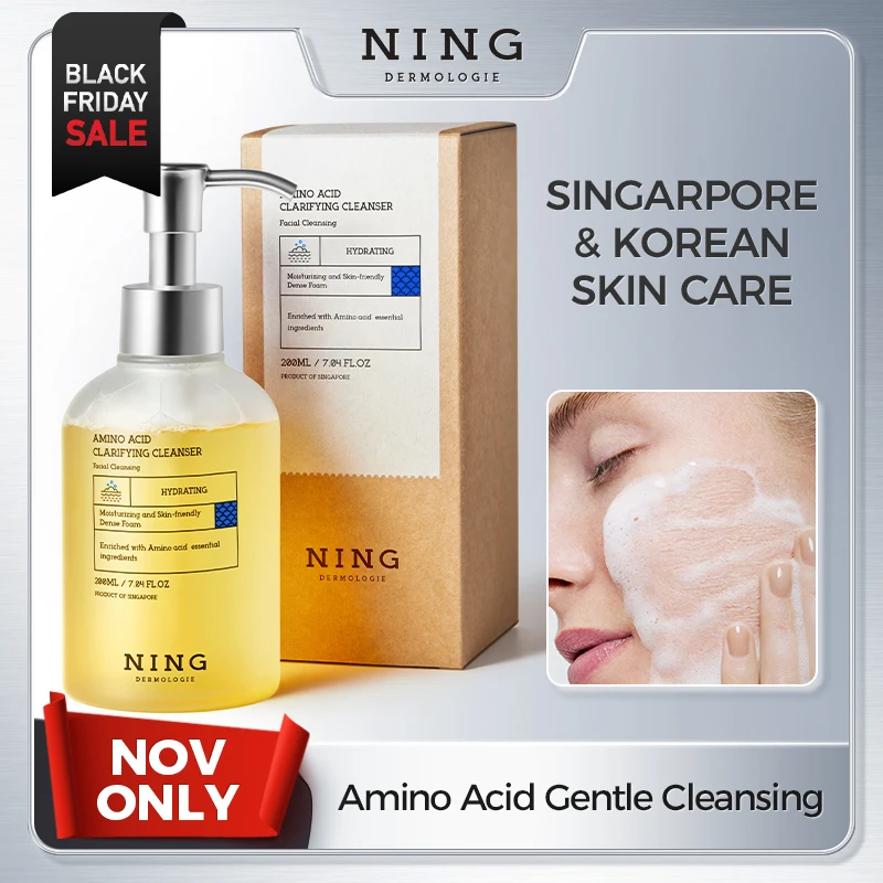 

Amino Acid Korean Facial Cleanser with Salicylic Acid – Deep Cleansing, Oil Balance, Help with Pore Tighten, Acne & Blackheads