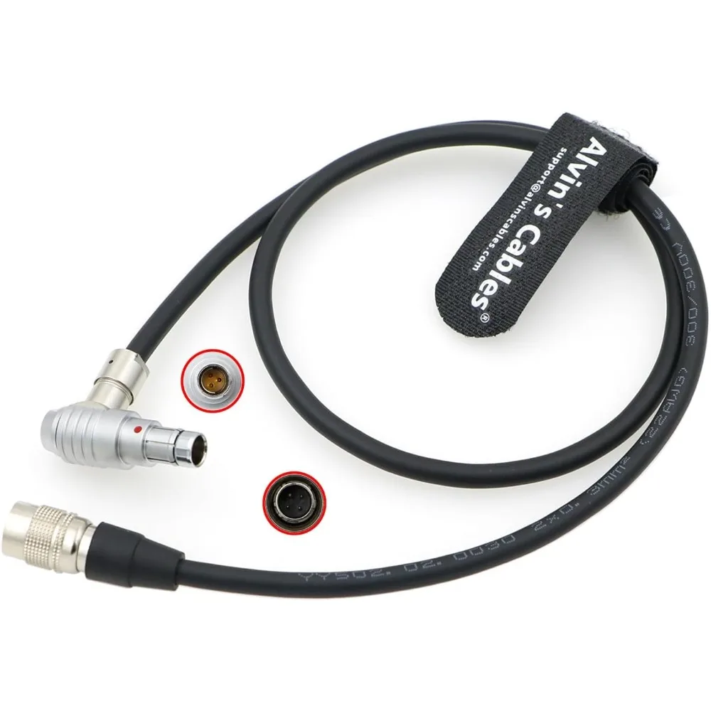 Alvin’s Cables Run Stop Cable for ARRI Alexa| RED V-Raptor Camera from RT Motion MDR Hirose 4 Pin Male to Fischer 3 Pin Male