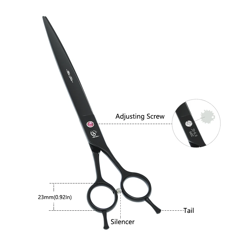 9 inch Meisha 24cm Pet Trimming Scissors Japan Steel Dog Big Cutting Shears Animals Curved Scissors Pets Grooming Tools B0062A