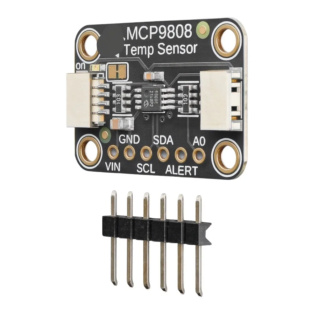 MCP9808 I2C Temperature Sensor Breakout-Board-Stemma QT-Qwiic Compatible For Industrial Monitoring And DIY Electronics Projects