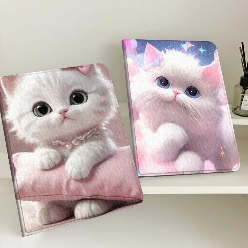 

Cute Cat Art Popular Gift For Apple iPad Pro Air 13 2 7th 6th 2025 M2 M3 M4 M512.9 13 inch Foldable Tablet Case