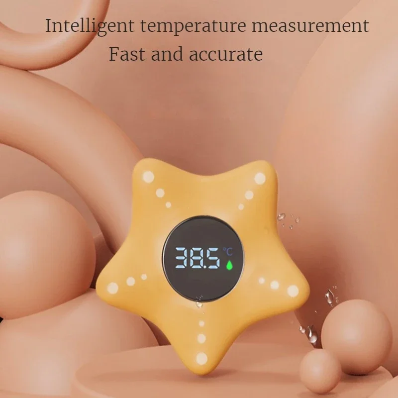 Little Starfish Thermometer Baby Bathtub Shower Water Thermometer Baby Safe Temperature Sensor Floating Waterproof Baby