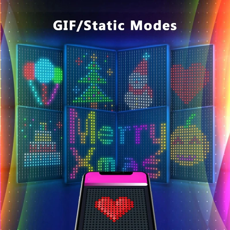 400LED RGB أضواء الستار الذكية مع الموسيقى، التحكم في التطبيق وجهاز التحكم عن بعد، أضواء حفلات LED لحفل الزفاف/عيد الحب/عيد الميلاد #5