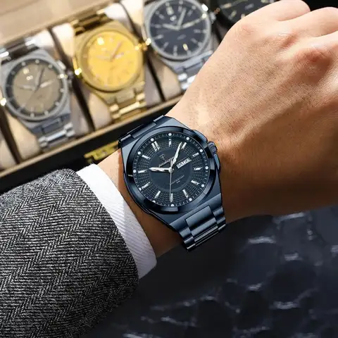 40mm Ny V2 PAGANI DESIGN Herr Quartzklocka Safir Retro Kronograf Rostfritt Stål Vattentät Herrklocka Relogio Masculino 8 best sales klocka i rostfritt stål med baksida, vattentålig - №7