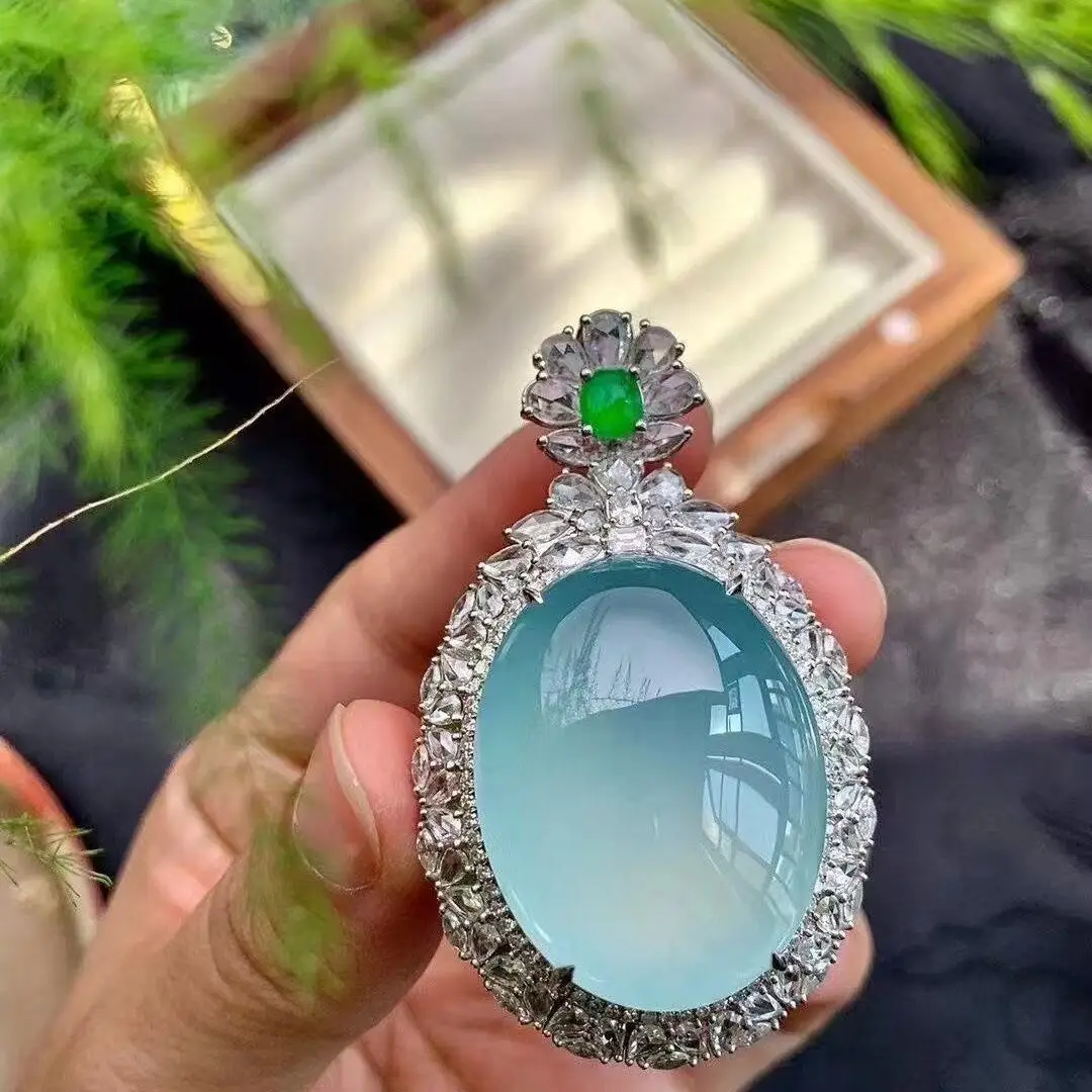 AAA Real Natural high Ice  Jade Jadeite Carved Pendant&Necklaces