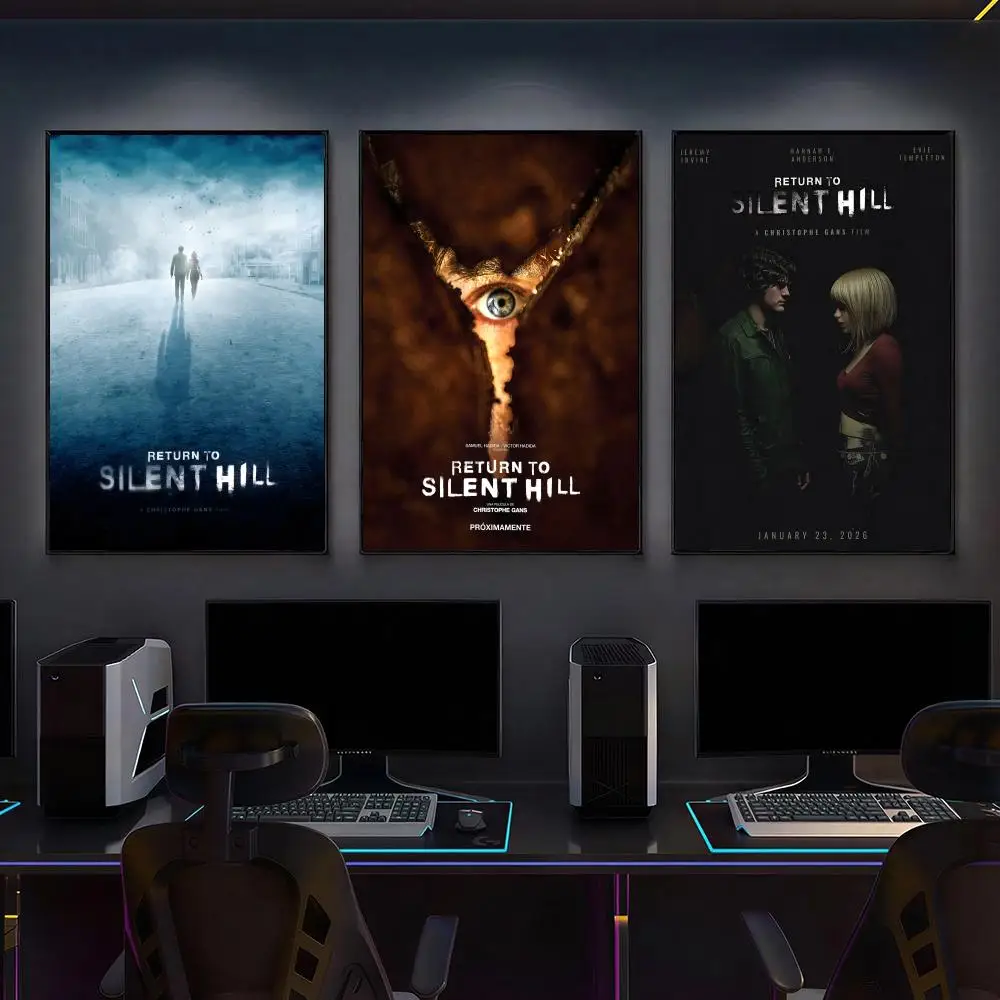 Horror film R-Return to Silent Hills Poster Versatile HD Waterproof Wall Art Self-Adhesive Decor for Any Space Ideal Gift