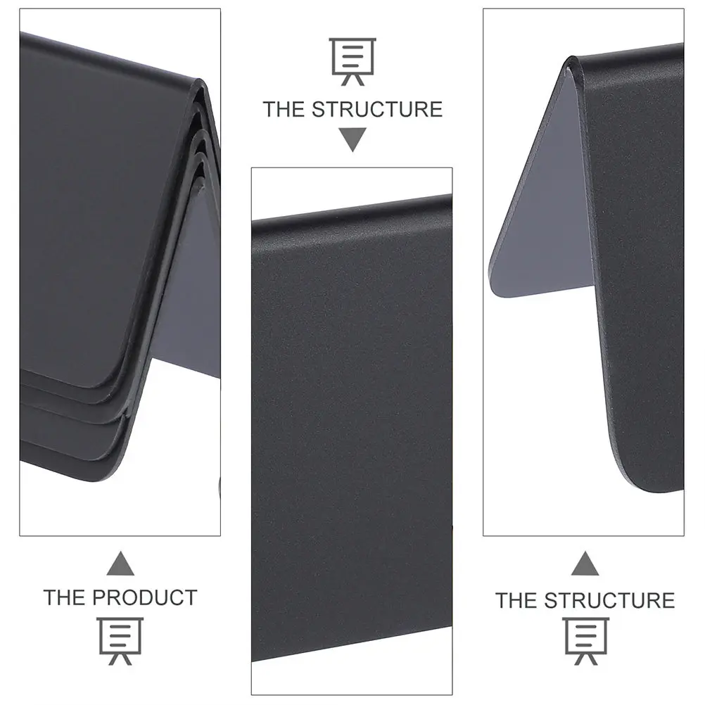 5Pcs Acrylic Mini Blackboard Sign Erasable Chalkboard Decor for Tabletop Wall Shelf Decoration Creative Message Board Home