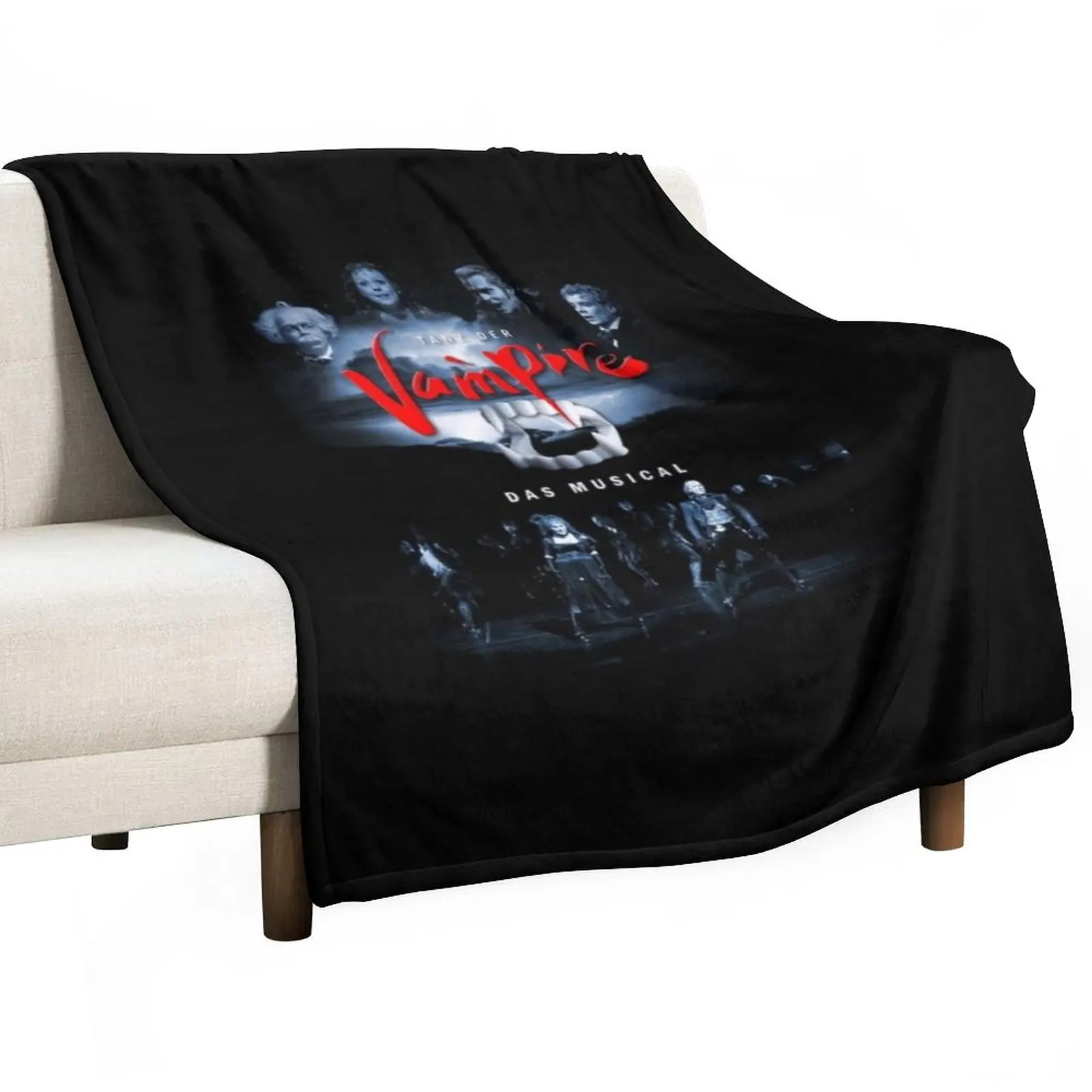 

tanz der vampire Throw Blanket Vintage Fluffy Shaggy Blankets