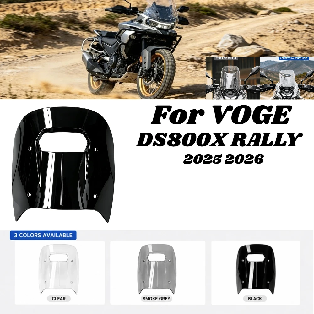 FOR VOGE DS800X DS800X 2025-2026 Motorcycle Cockpit Competitive Headlight Cowl Windscreen Windshield Shield New Accessories